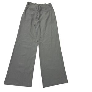 NiMin Gray Wide Leg High Waisted Pleated Trousers Dress Pants Small NEW
